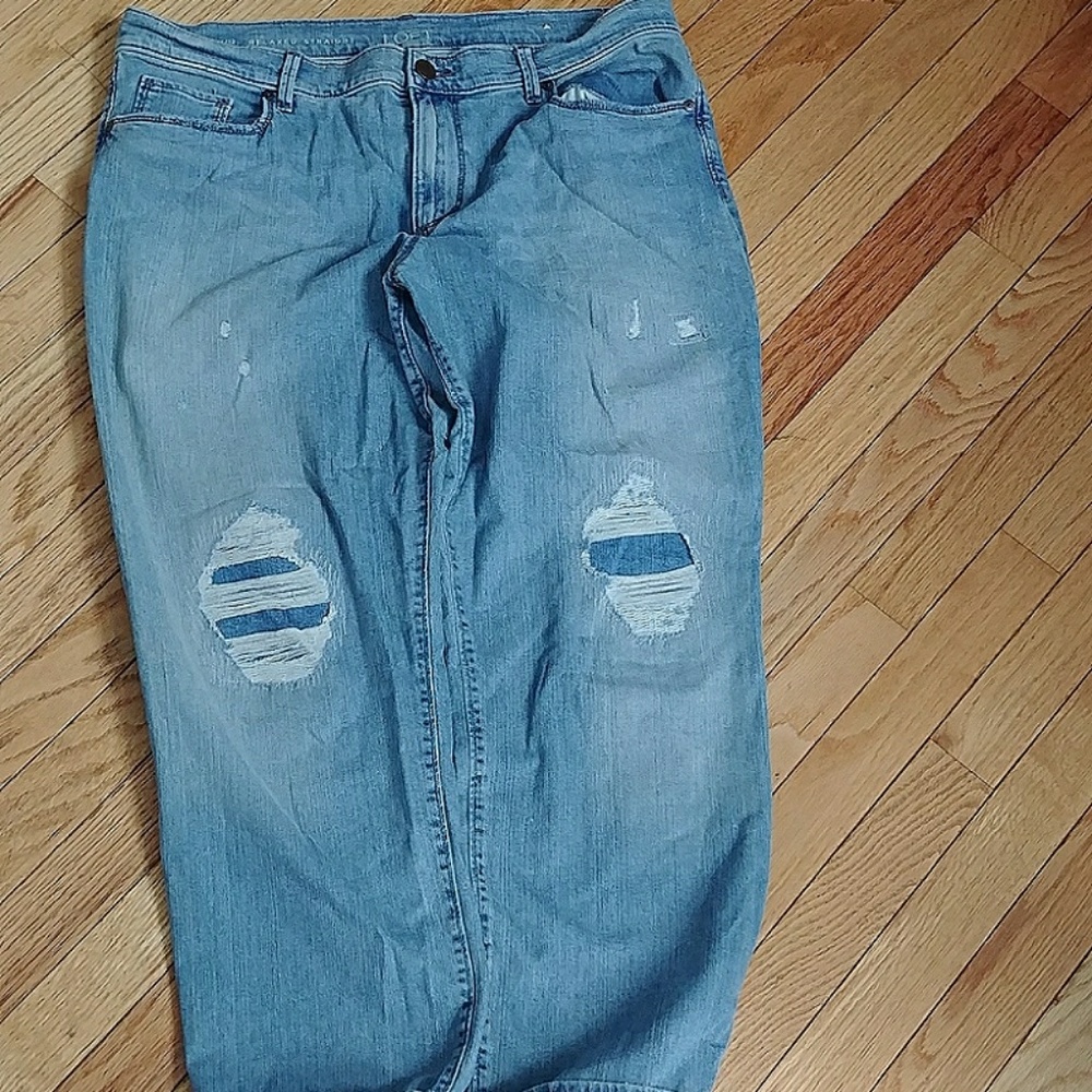 Perfect destructed jeans from LOFT